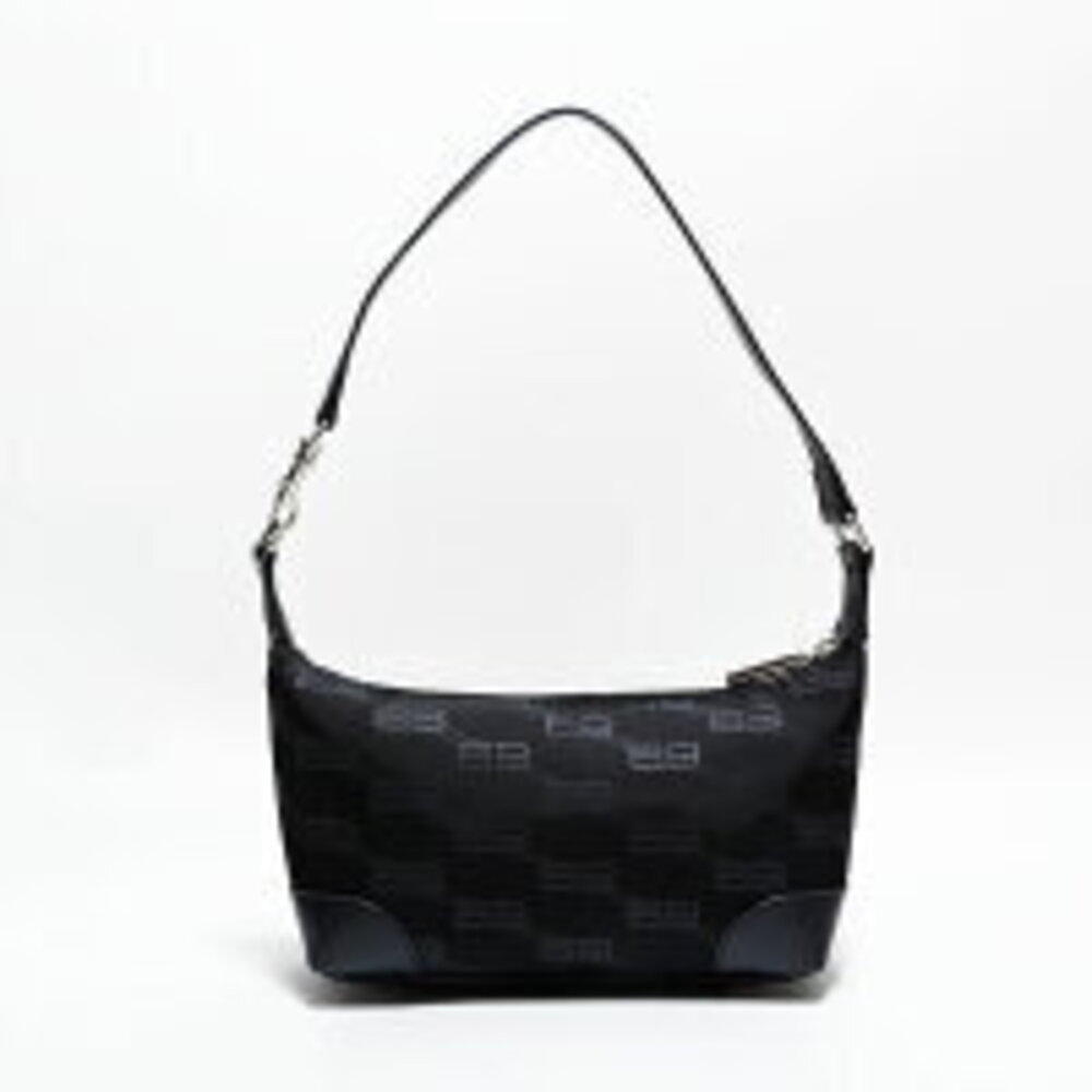 Balenciaga logo canvas shoulder bag black - Picture 3 of 13